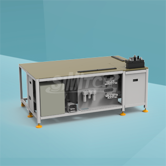 Wind valve corner code riveting workstation