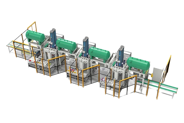 Heat Staking Equipment matched to production cell