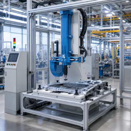 Stationary riveting cell