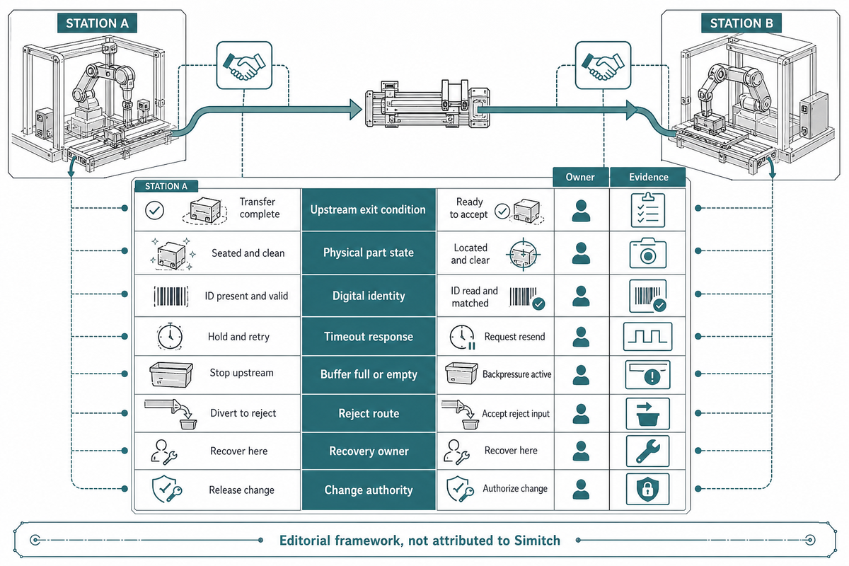 Use the 8-Field Station Handoff Contract to Assign Ownership — Simitch