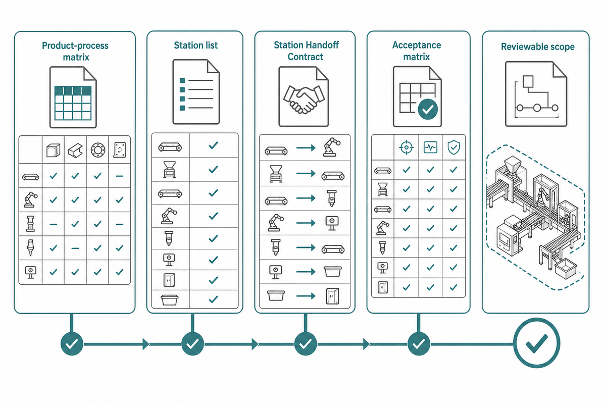 Turn the line concept into a reviewable scope — Simitch