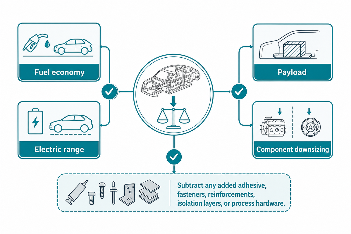 Start With the Mass Budget: Where Does One Kilogram Change the Vehicle? — Simitch