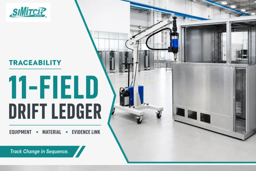 Portable clincher drift ledger for recording maintenance evidence