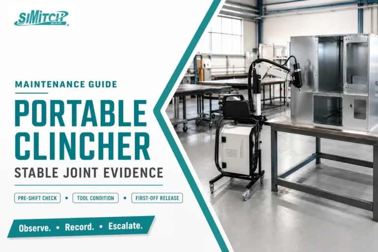 Portable handheld clinching machine maintenance guide