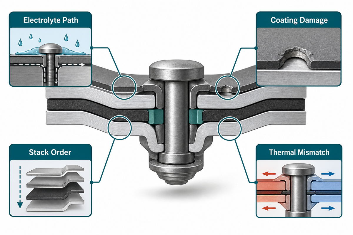 Dissimilar Metals Add Corrosion, Coating, and Stack-Order Risks — Simitch