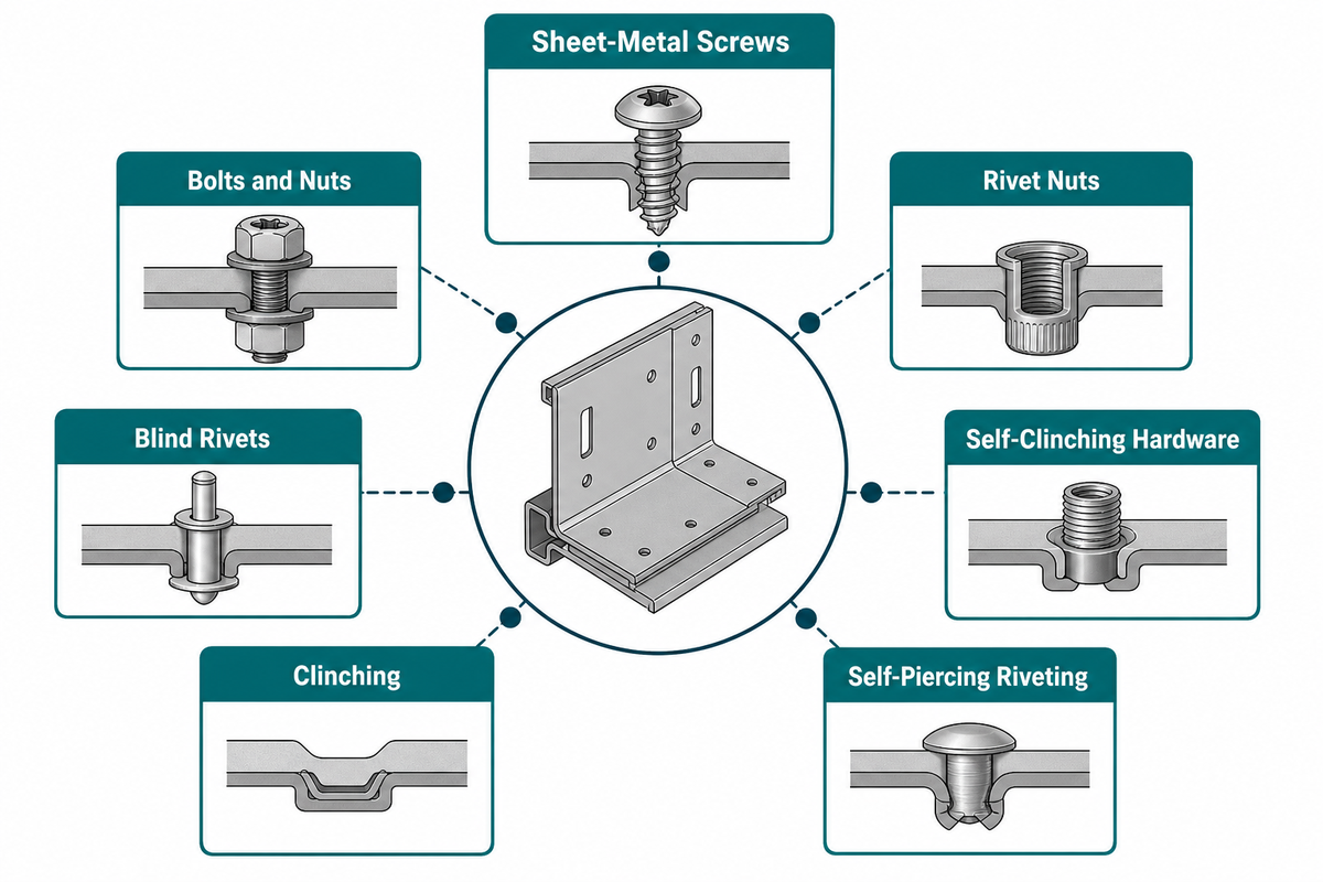 Seven Sheet Metal Fastening Methods Compared — Simitch