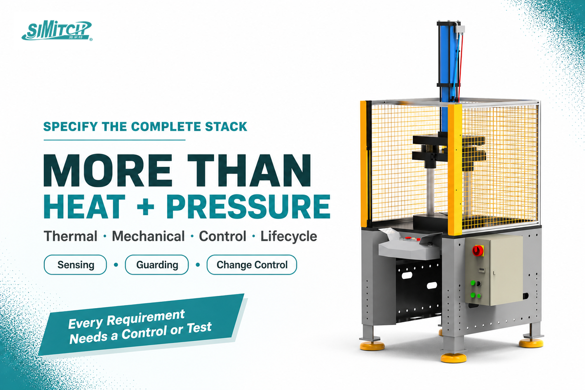 A heat-staking cell combines thermal, mechanical, control and lifecycle evidence systems