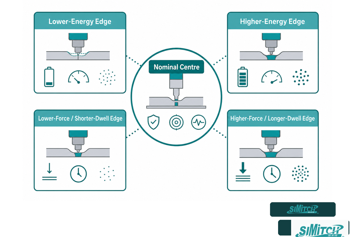 The Five-Condition Process-Window Screen challenges a nominal setting at four process edges