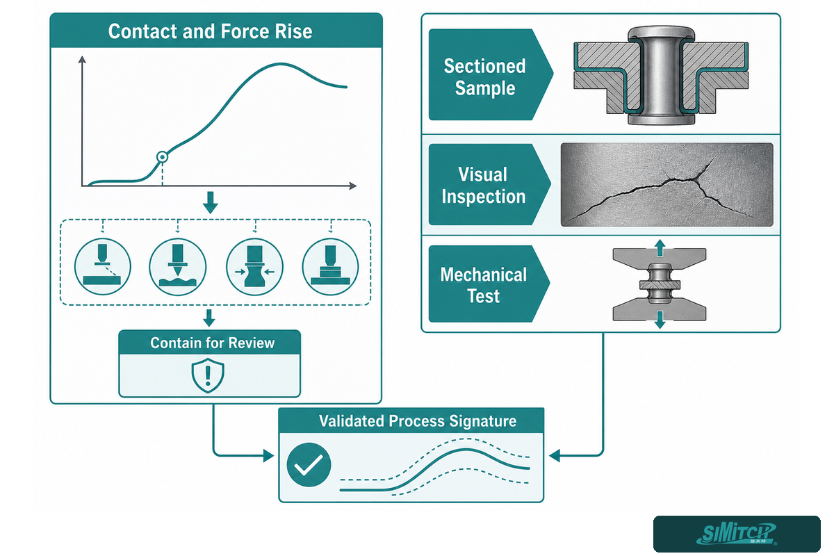 What Force-Displacement Monitoring Can and Cannot Prove — SIMITCH