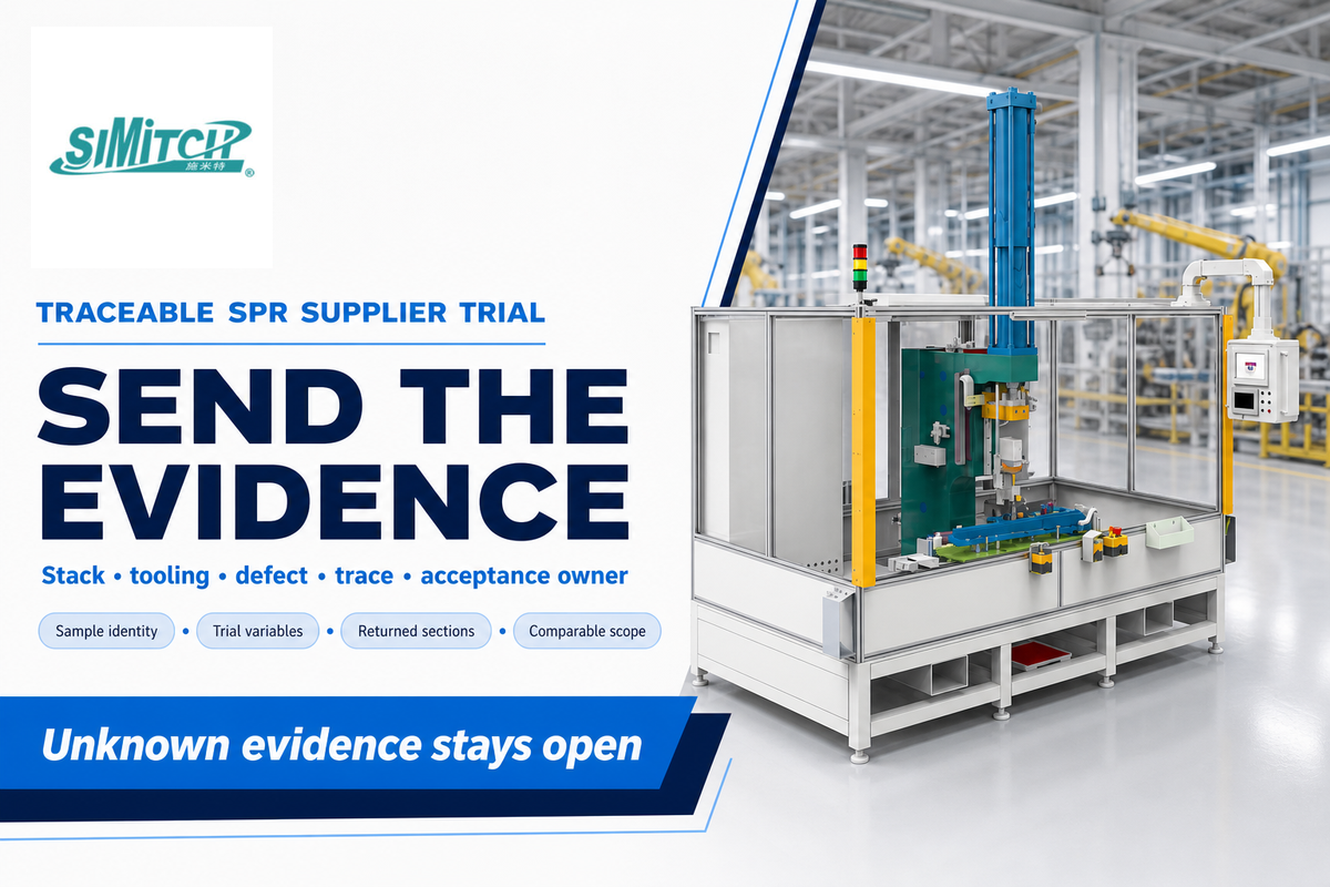A traceable SPR supplier trial links the stack, defect, trace, trial changes and acceptance owner.