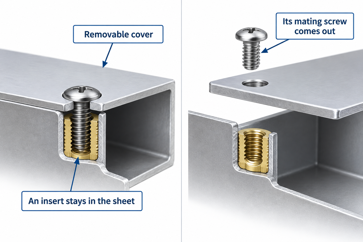 Screws, Rivets and Inserts: What Can Be Removed? — Simitch