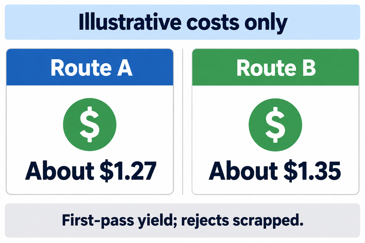 Compare the Cost per Accepted Assembly — Simitch
