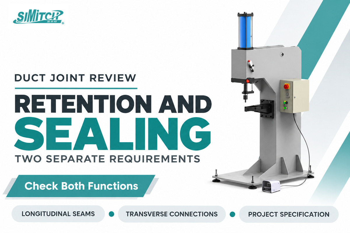 Duct retention and sealing need separate checks; DOE residential job aid illustrates the distinction, not an industrial rating.